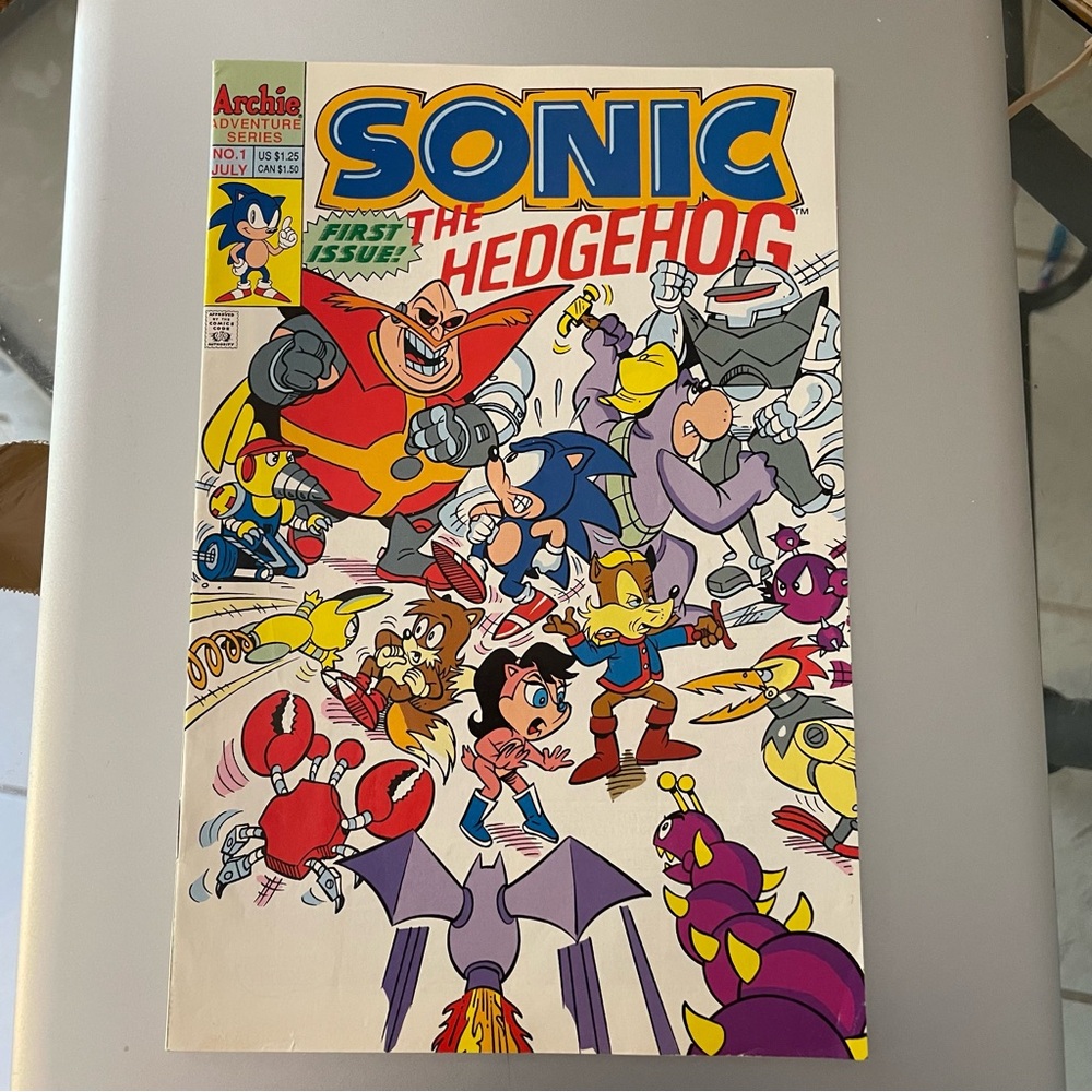 Sonic the Hedgehog Comic #1 July 1993 First Issue